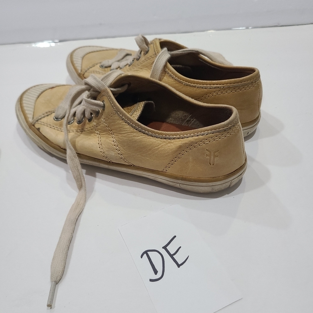 Frye Tan Casual Lace Up Sneakers Sz.6M - Picture 10 of 10
